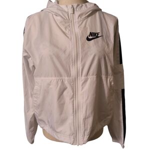 NIKE White Windbreaker Size S